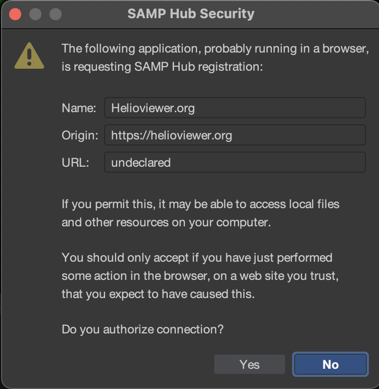 SAMP Hub Security popup